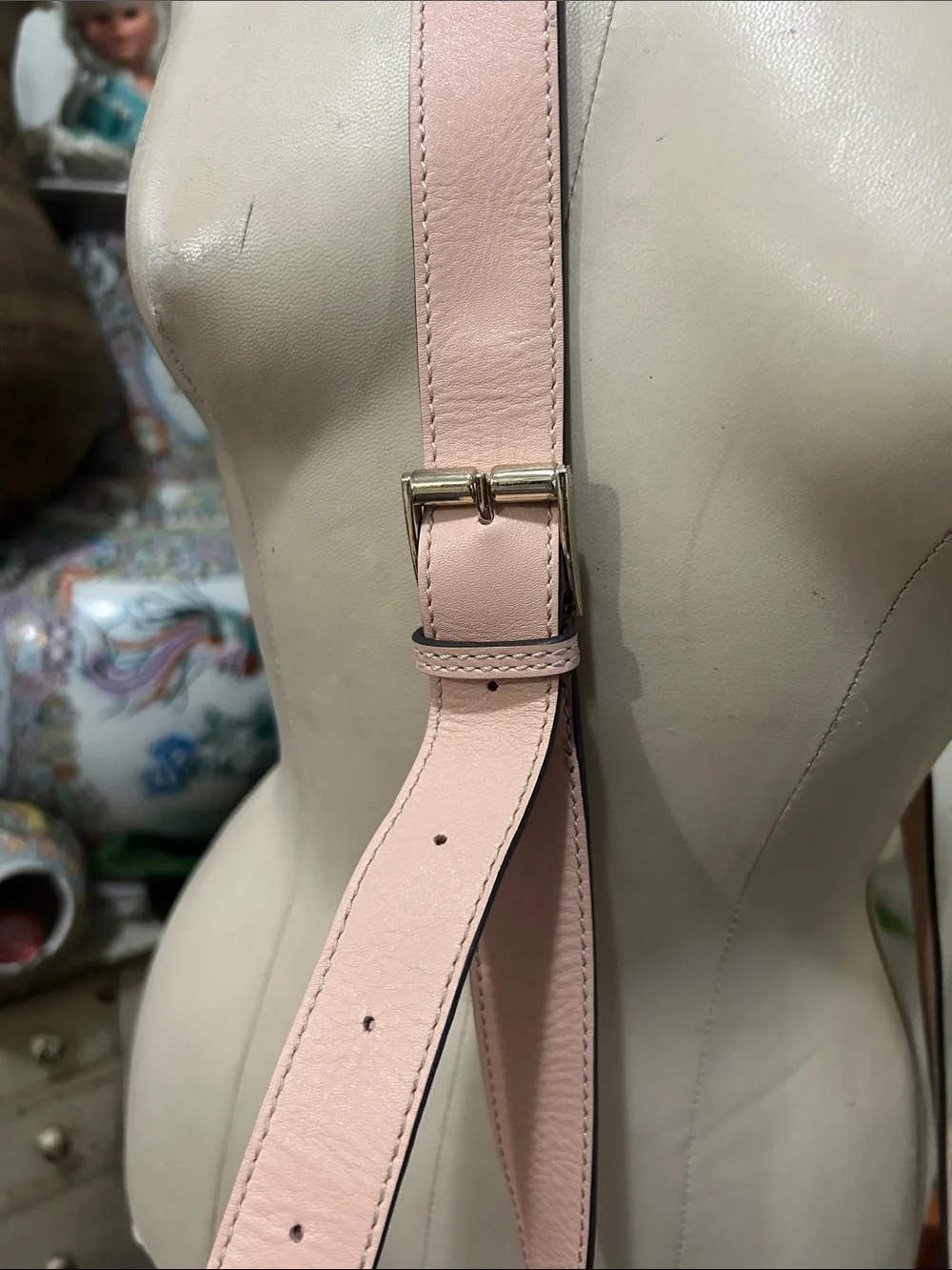 Luxury Monogram Crossbody Bag with Pink Leather Trim